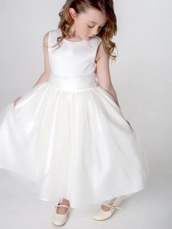 Flower girl ivory dresses uk cheap